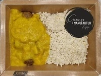 Bild Sojabällchen mit Ananas-Currysoße & Reis